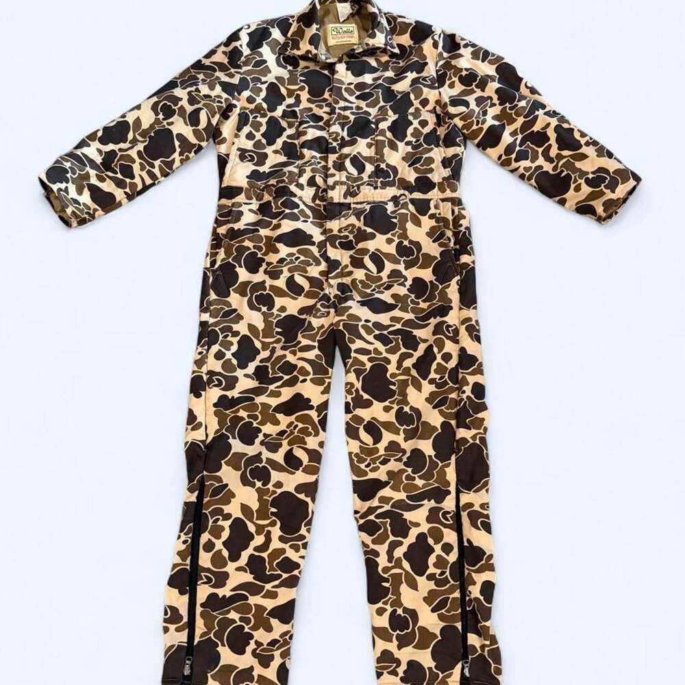 Vintage Walls Blizzard-Pruf Camouflage Insulated Jumpsuit Coveralls XL